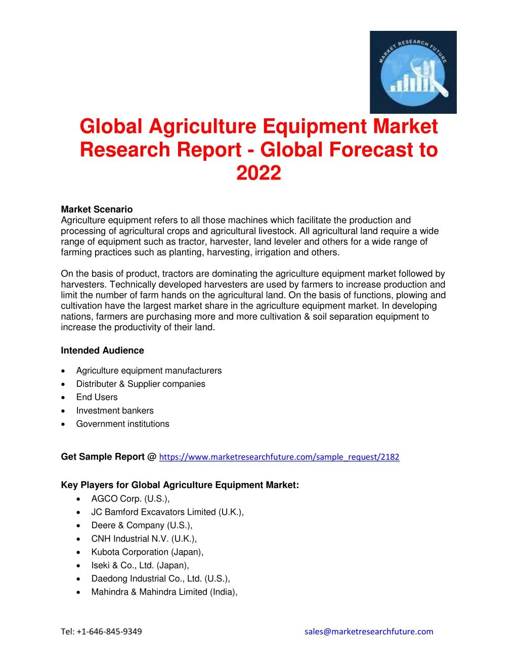 global agriculture equipment market research