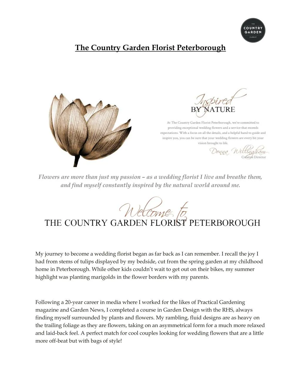 the country garden florist peterborough