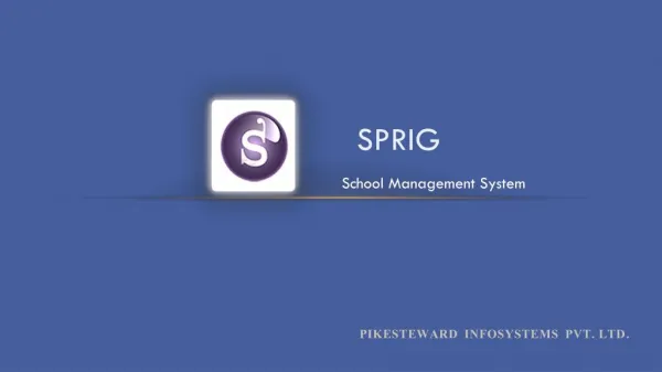 sprigpro - free online school manangement system software