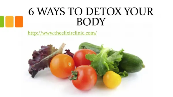 6 Ways to Detox your body