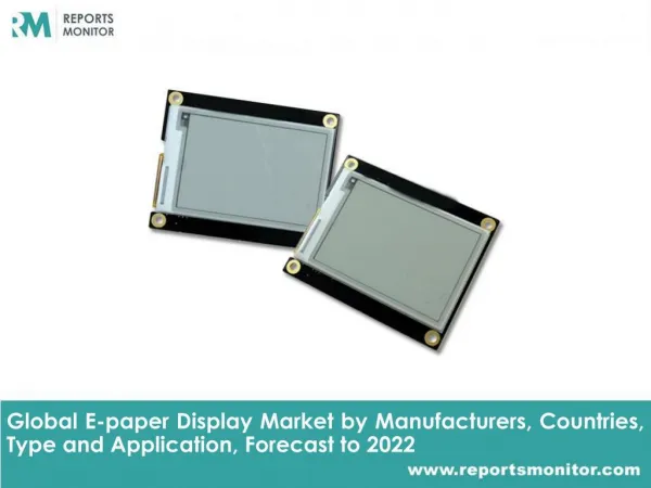 E-paper Display Global Market Analysis