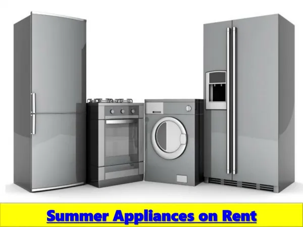 Home Appliances on Rent in Bangalore for a month