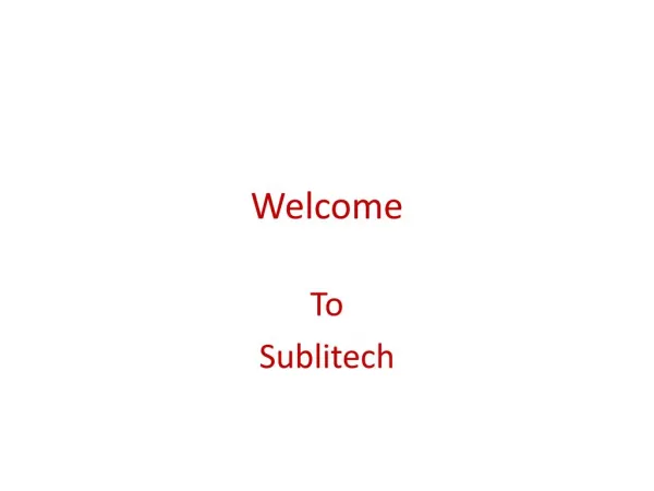 Sublimation Product Suppliers, Sublitech