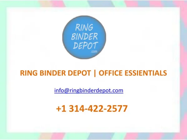 2.5 Inch Ring Binders | School Ring Binders & Loose Leaf Ring - Ring Binder Depot