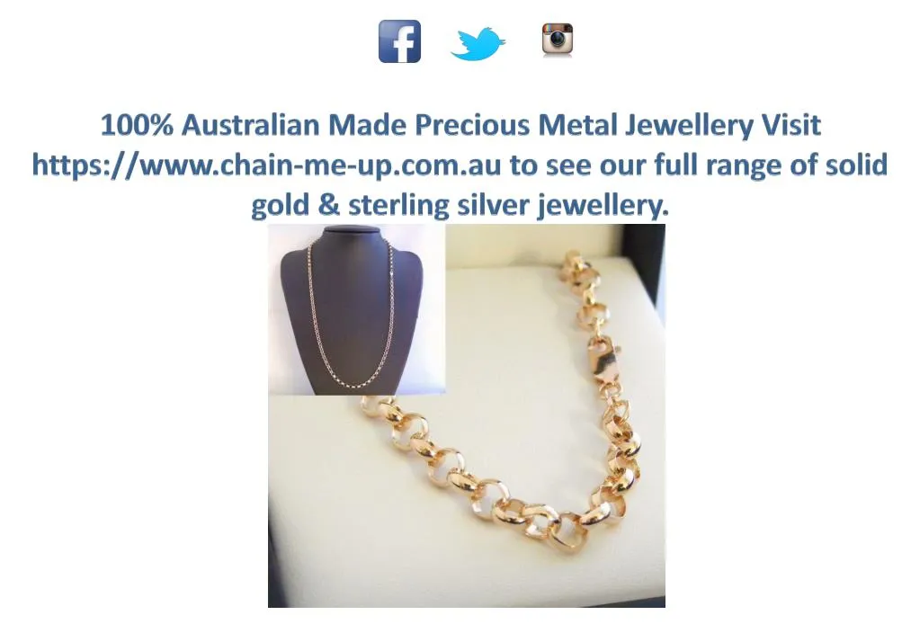 100 australian made precious metal jewellery