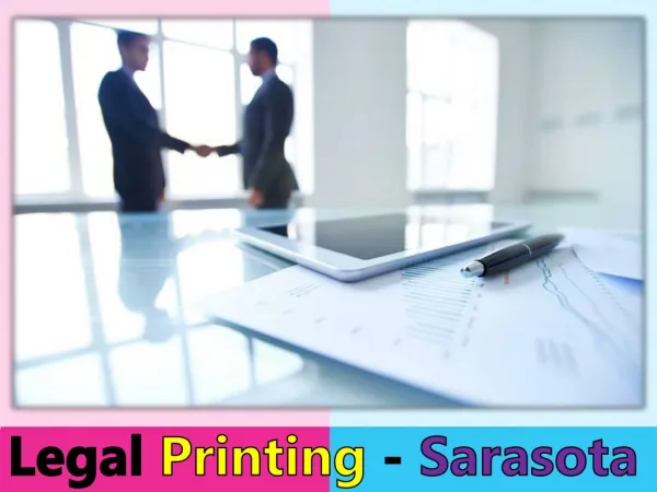 Legal Printing - Sarasota