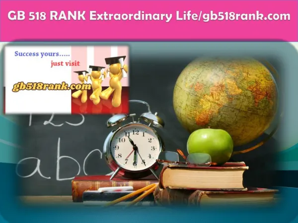 GB 518 RANK Extraordinary Life/gb518rank.com