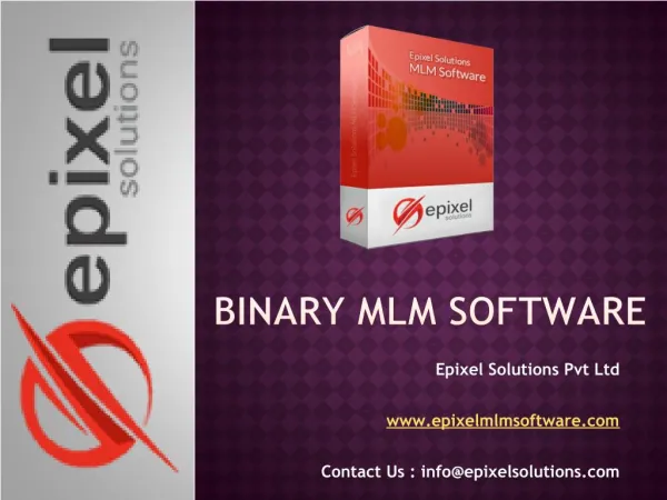 Binary MLM Software | Epixel Solutions