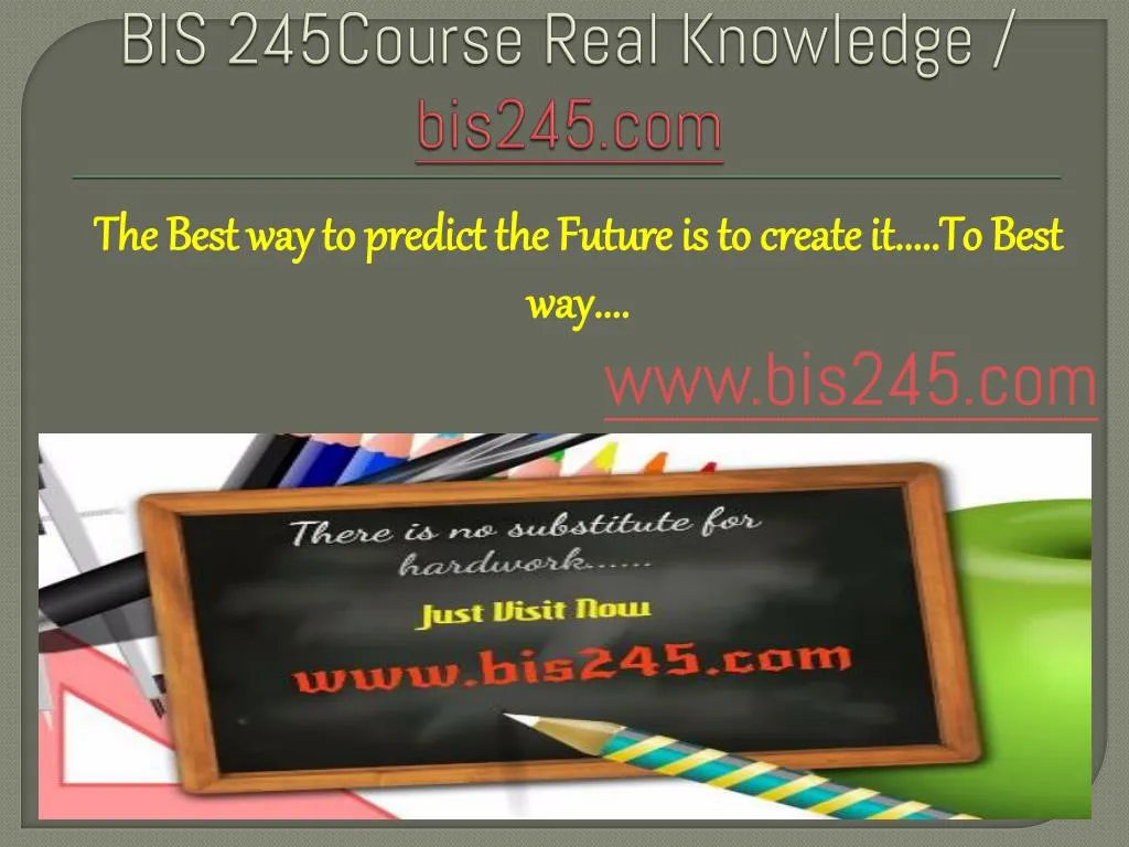 bis 245course real knowledge bis245 com