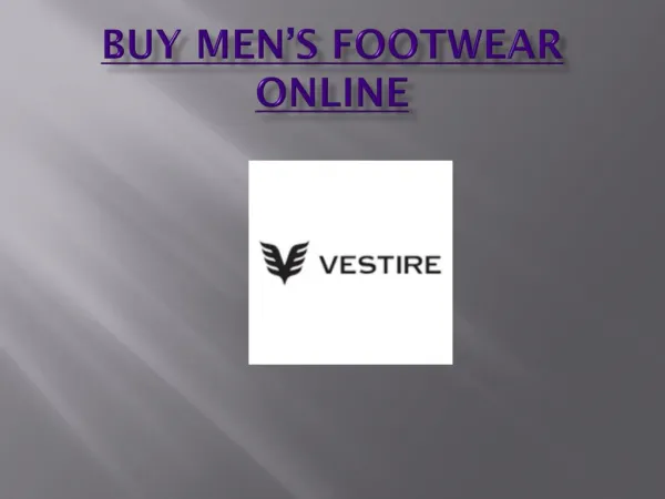 Buy Men's Footwear India