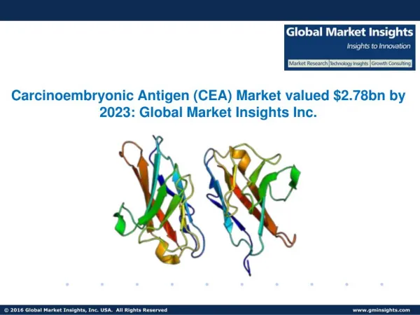 Global Carcinoembryonic Antigen Market to grow at 6% CAGR from 2016 to 2023