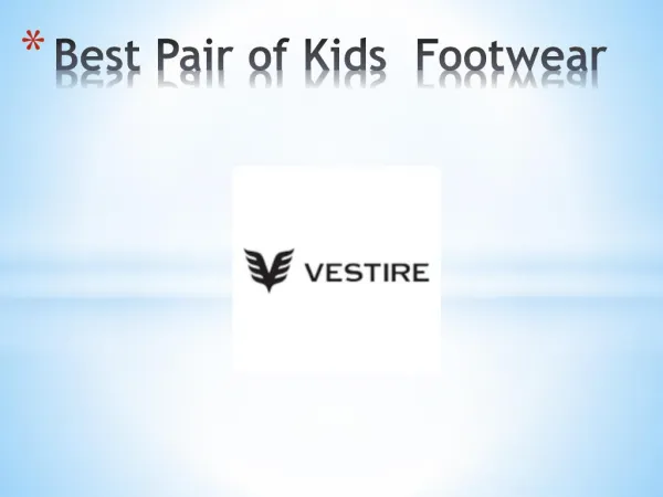 Kids footwear India