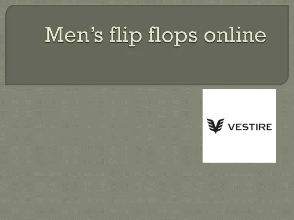 Men's flip flops online