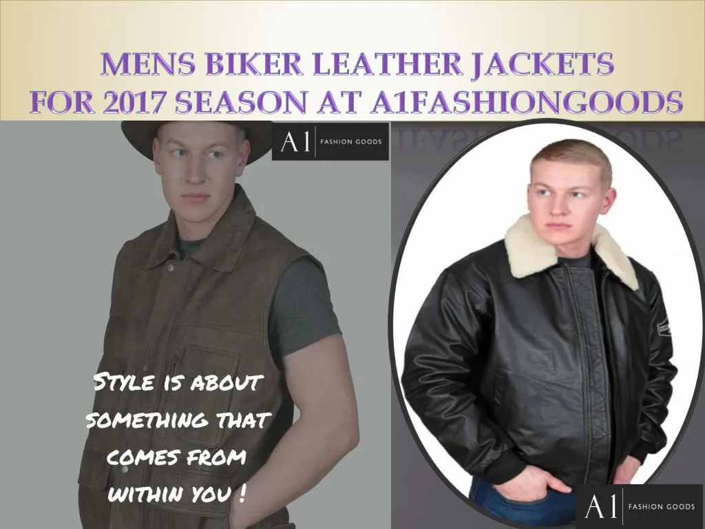 mens biker leather jackets for 2017 season at a1fashiongoods