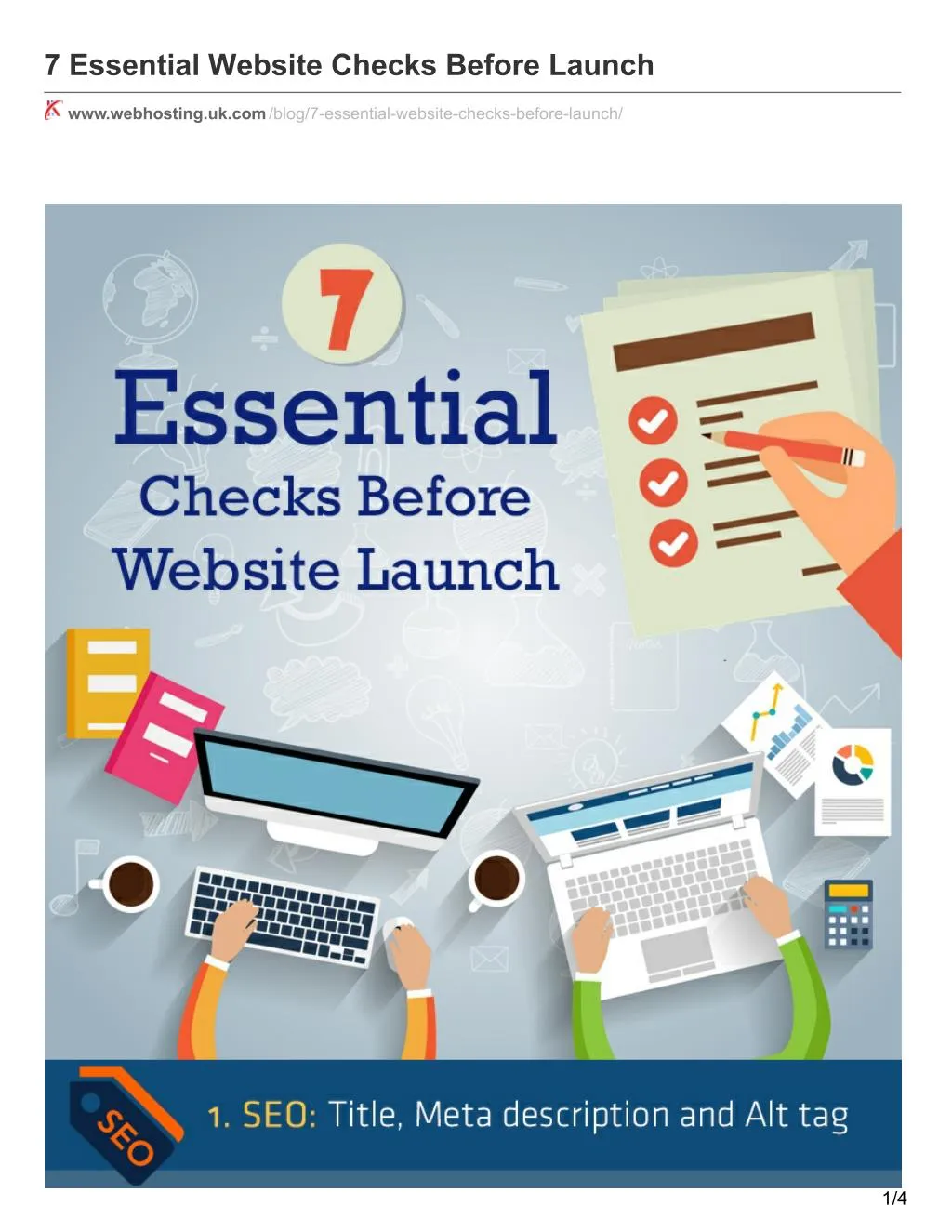 7 essential website checks before launch