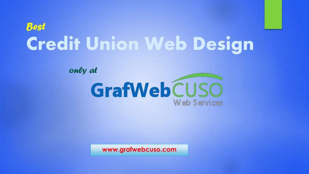 best credit union web design only at