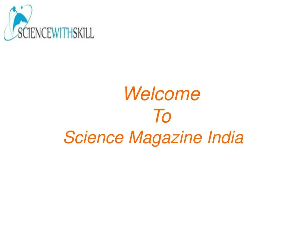 welcome to science magazine india