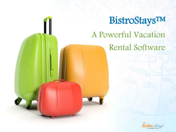 BistroStays A Vacation Rental Software