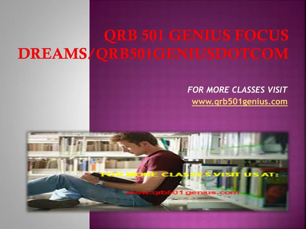 qrb 501 genius focus dreams qrb501geniusdotcom