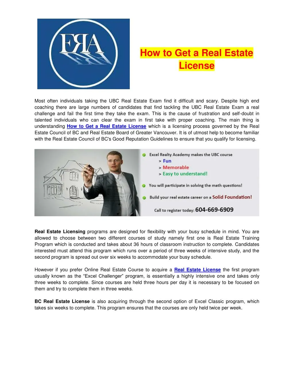 how to get a real estate license