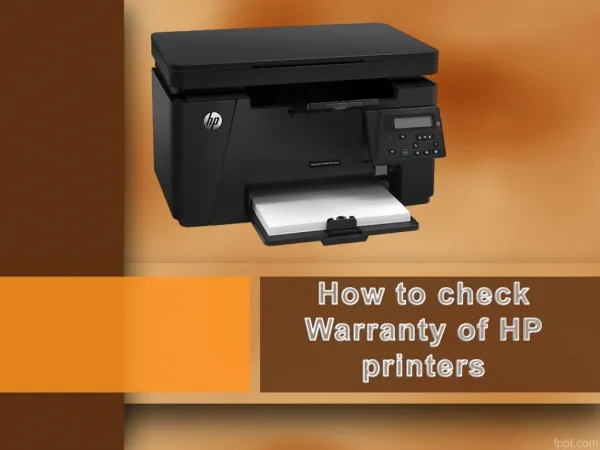 How to check Warranty of HP printers