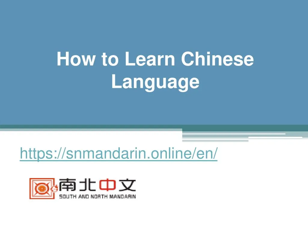 how to learn chinese language