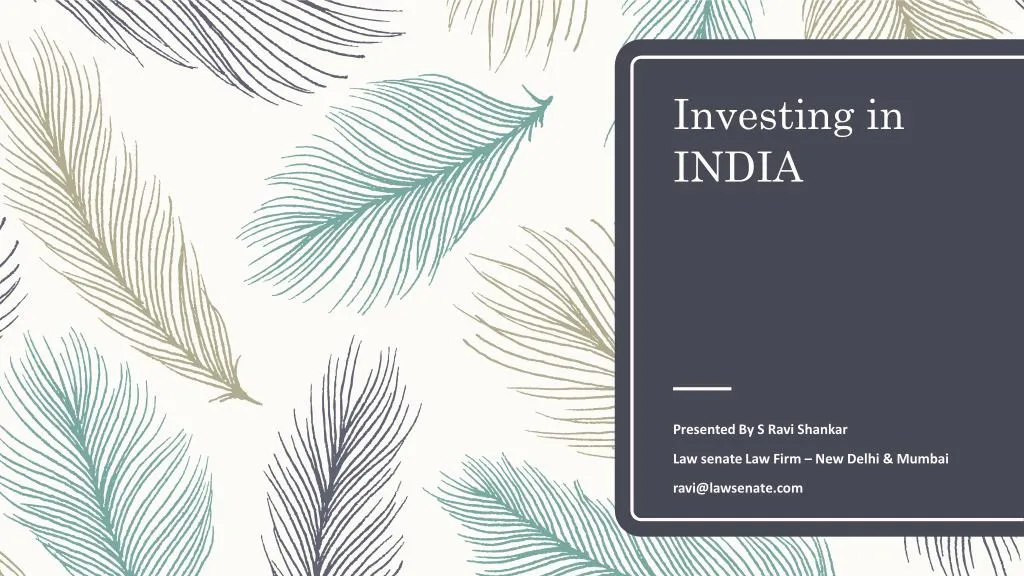 investing in india