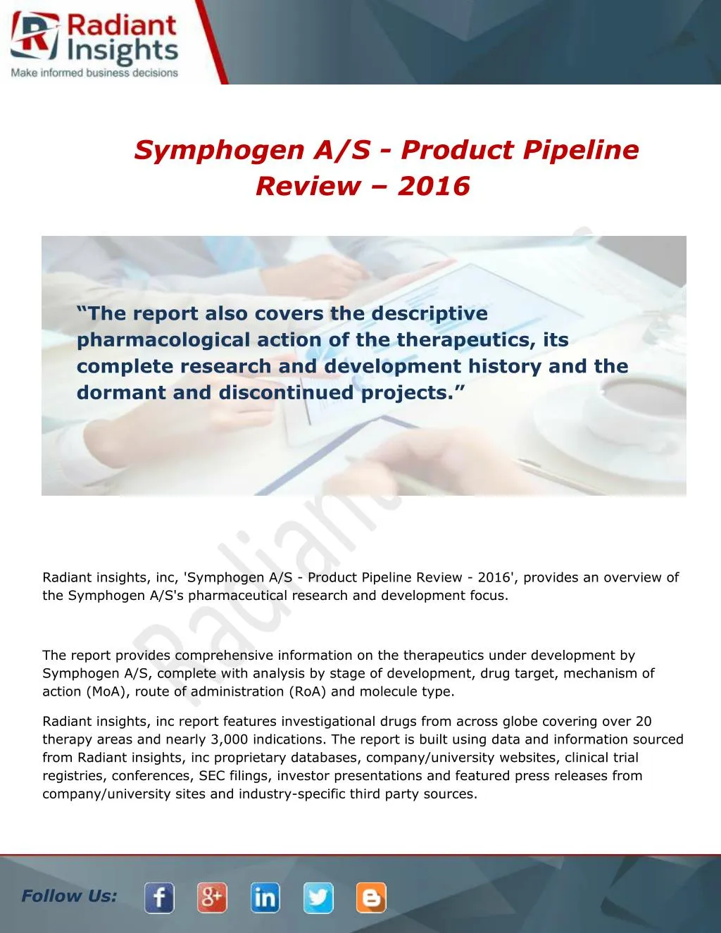 symphogen a s product pipeline review 2016