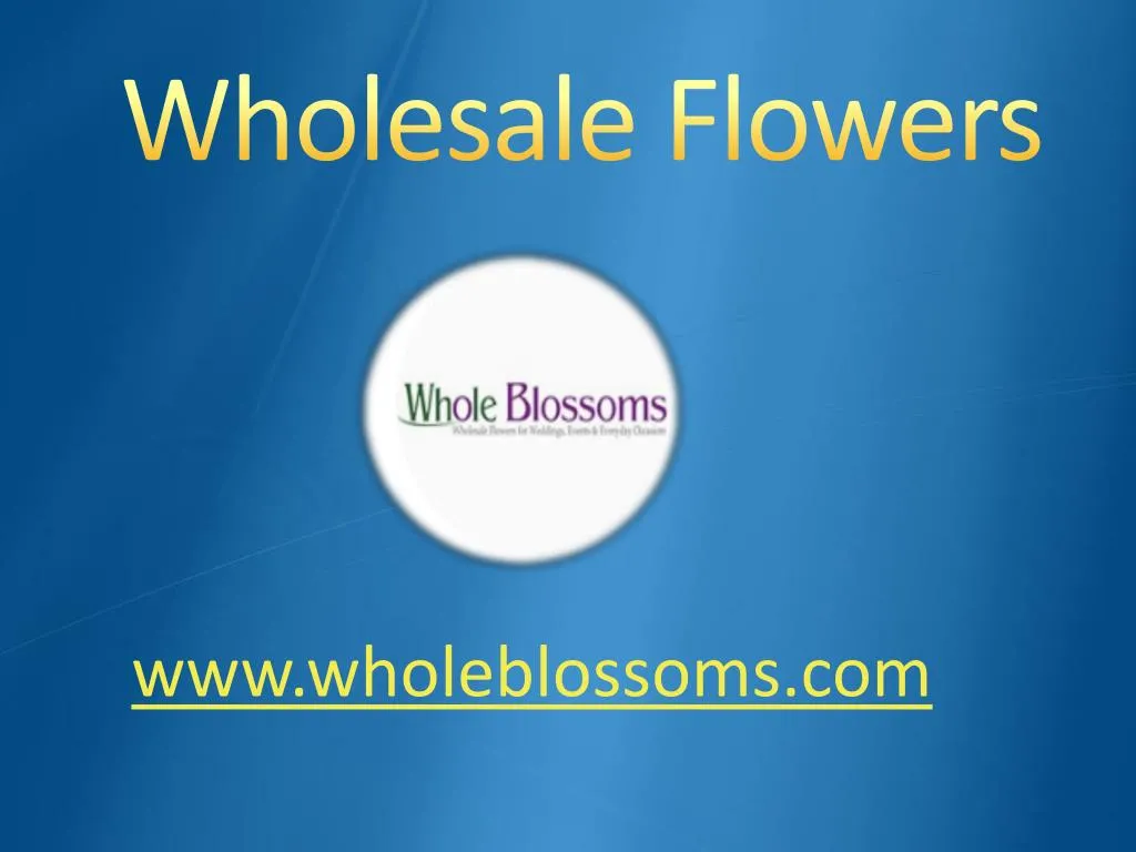 wholesale flowers