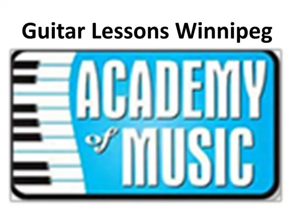 Music Academy Winnipeg