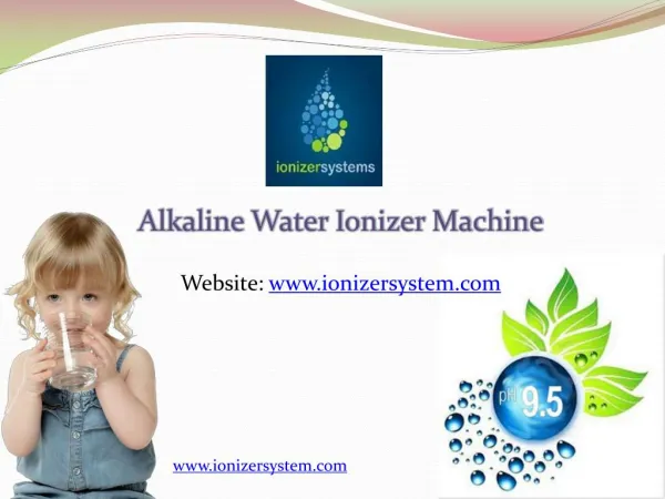 Alkaline Water Ionizer Machine In India