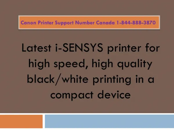 Latest i-SENSYS printer for high speed, high quality black/white printing in a compact device
