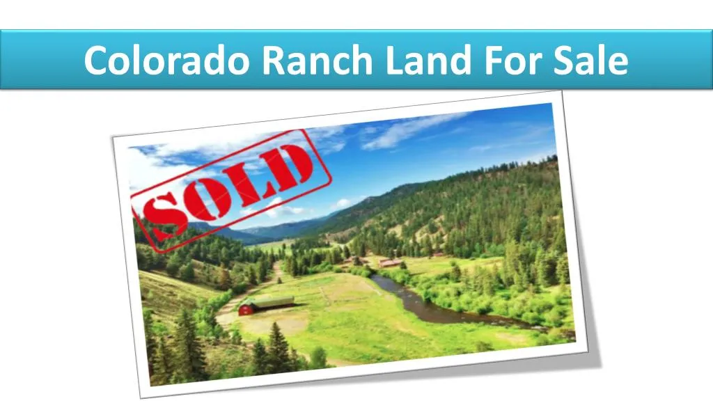 colorado ranch land for sale