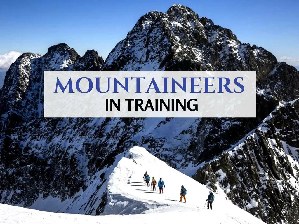 mountain climbers in preparing