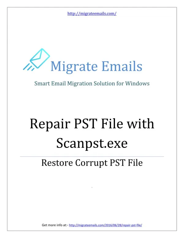 Repair Outlook PST Files