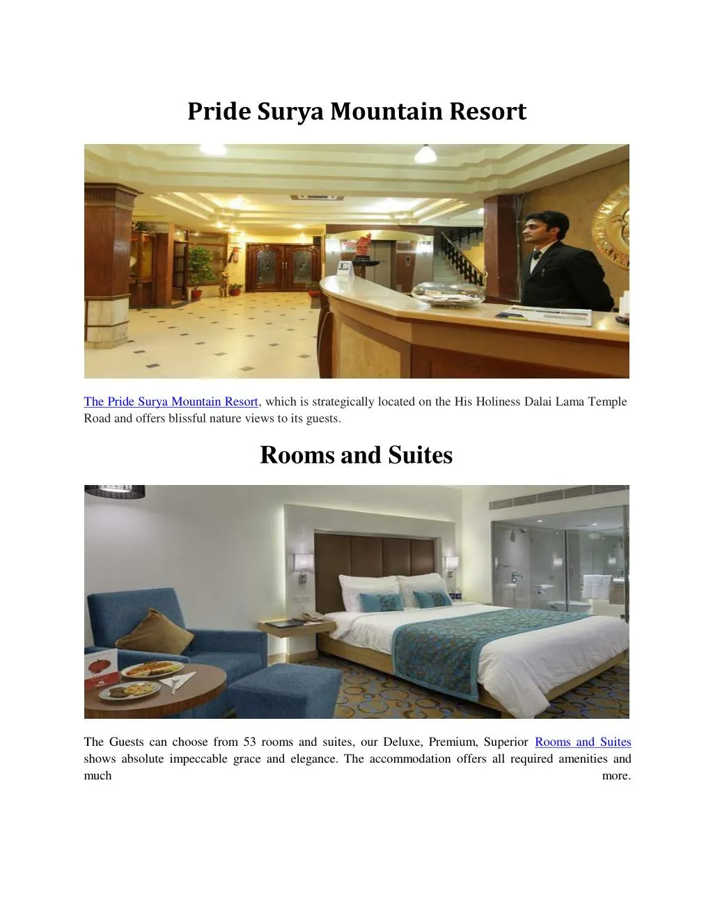 pride surya mountain resort