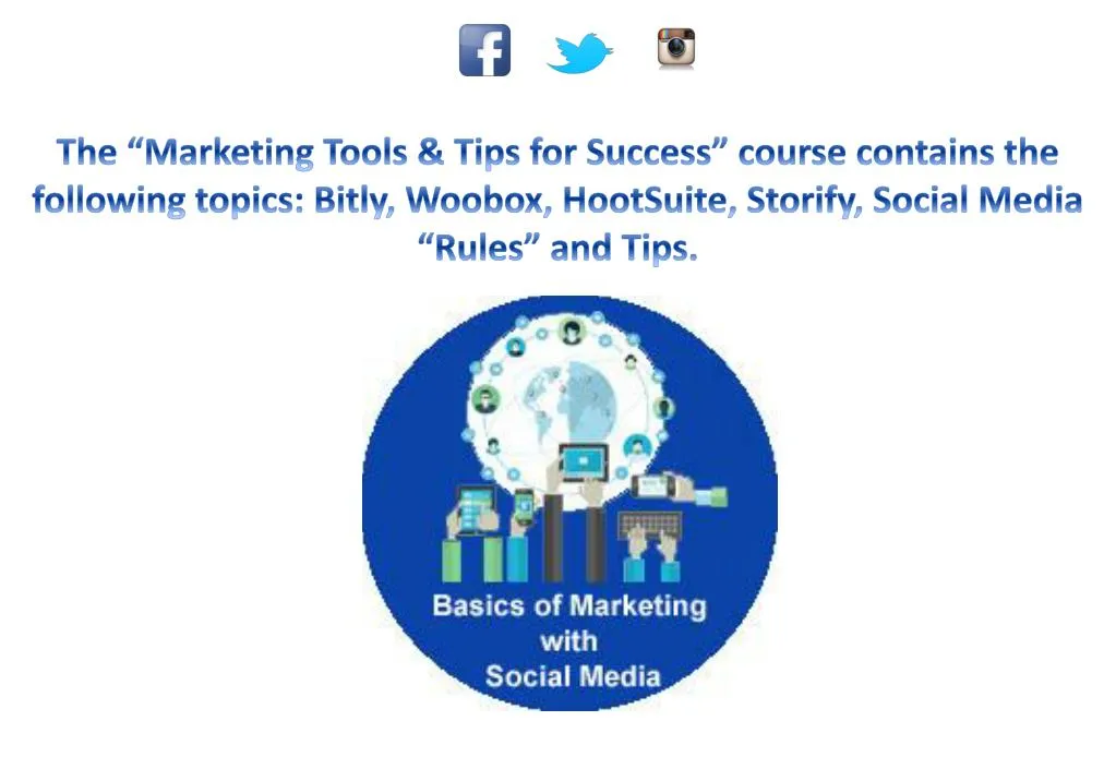 the marketing tools tips for success course