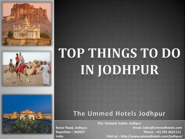 Top Things to Do in Jodhpur