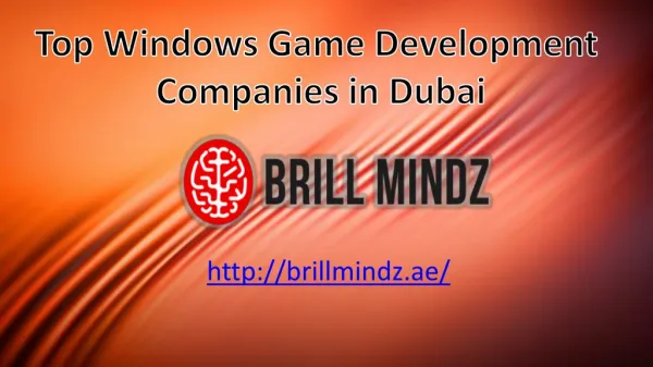 windows game development companies Dubai