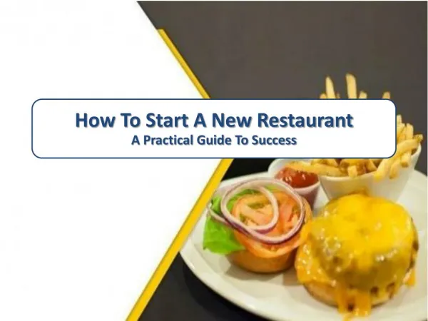 How To Start A New Restaurant?