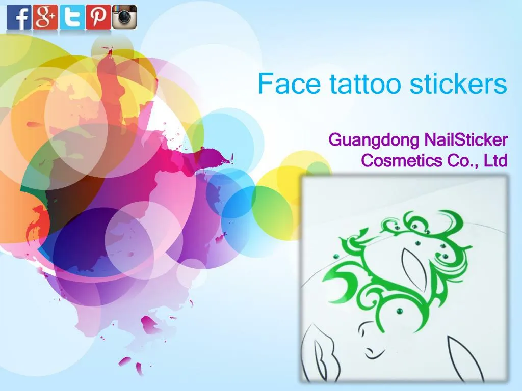 face tattoo stickers