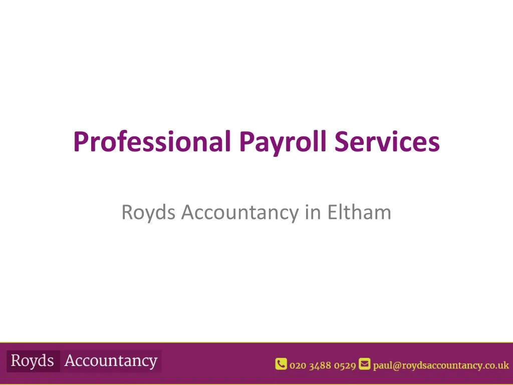 professional payroll services