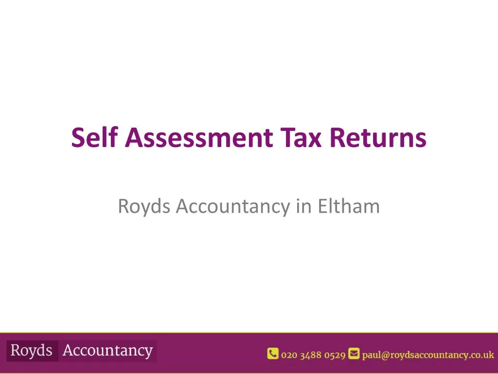 self assessment tax returns