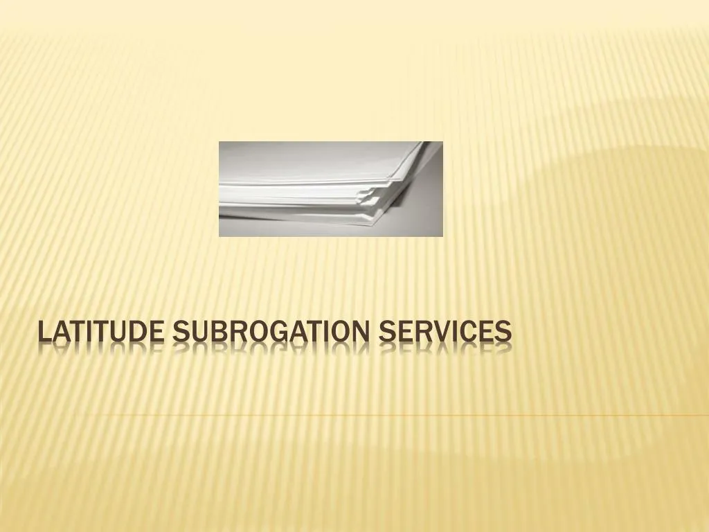 latitude subrogation services