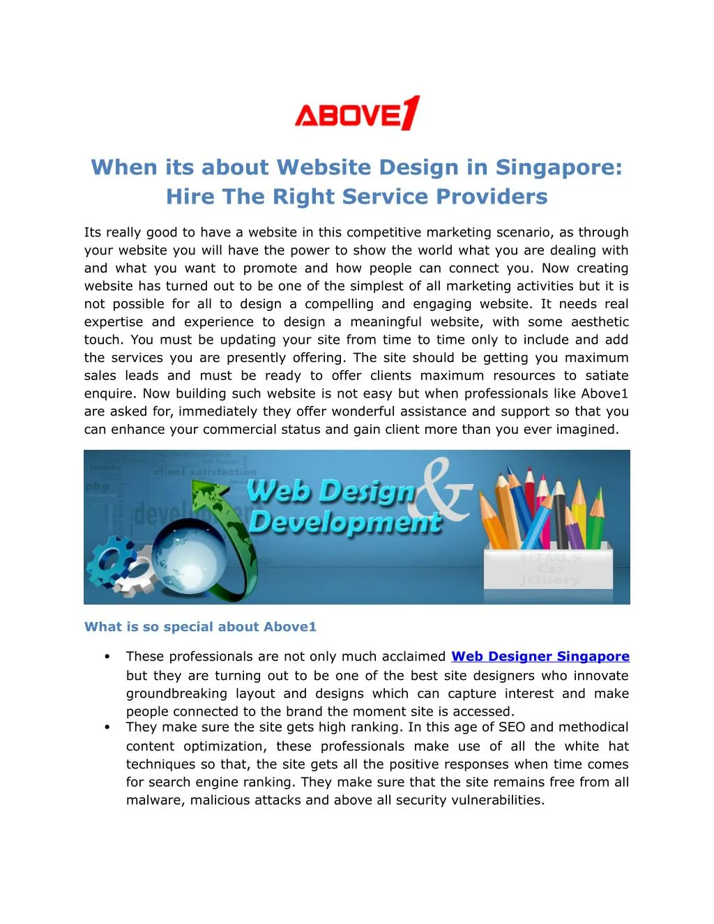 when its about website design in singapore hire