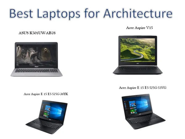 Laptop for architecture students