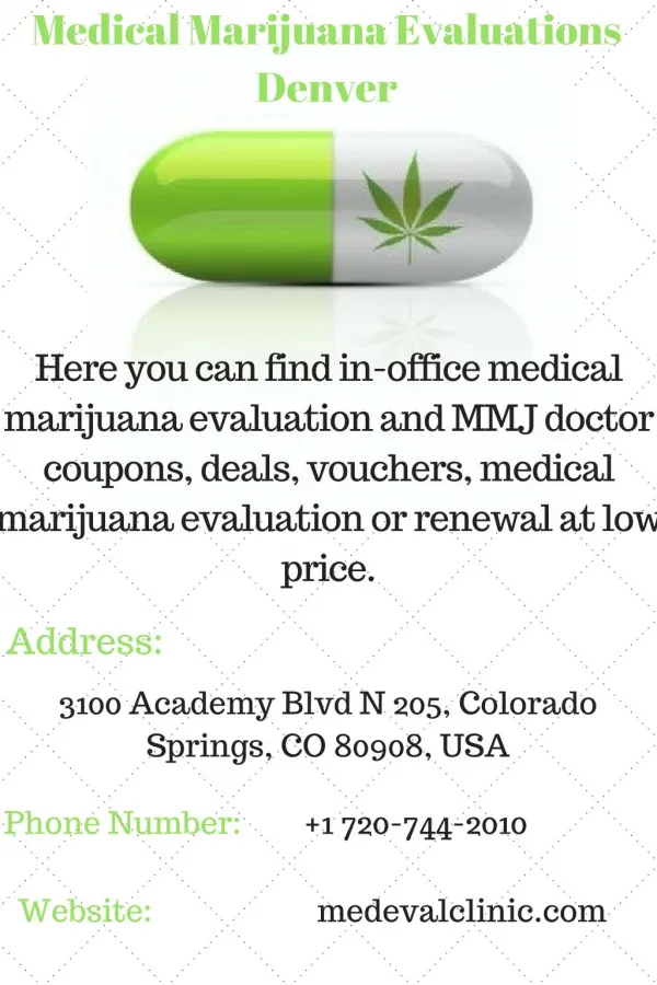Medical Marijuana Evaluations Denver