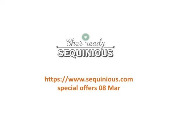 www.sequinious.com special offers 08 Mar