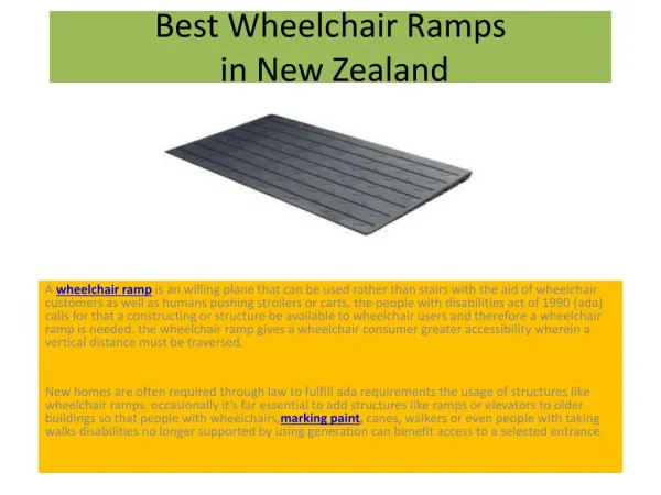 Best Wheelchair Ramps in New Zealand