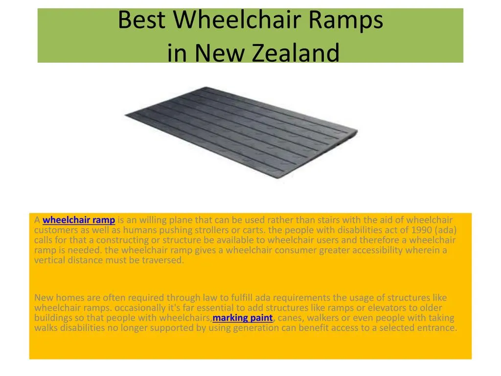 best wheelchair ramps in new zealand
